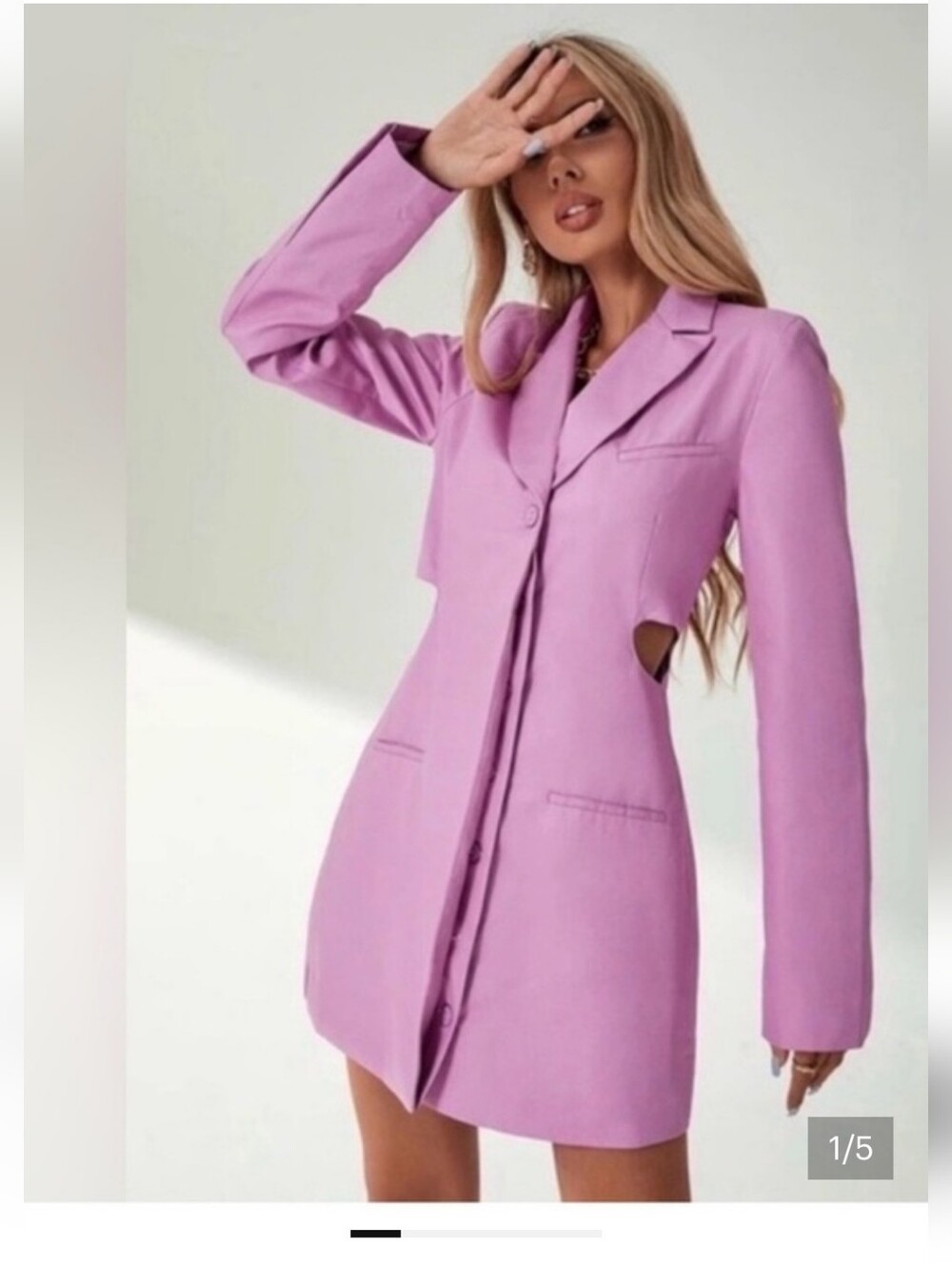 Zara Cutout Blazer Dress